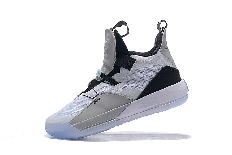 Air Jordan 33 White Black Grey Shoes - Click Image to Close
